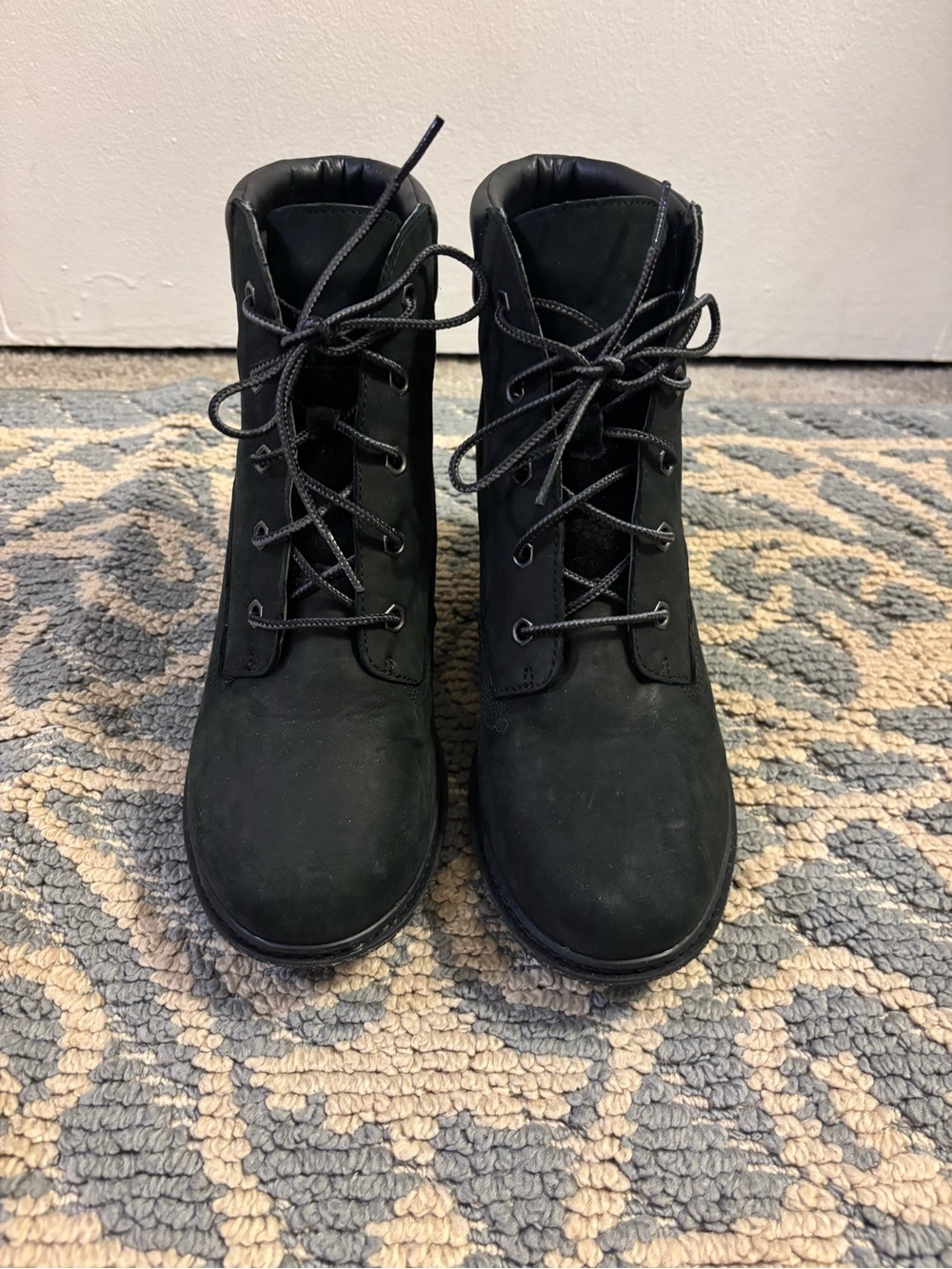 Timberland Women's Black Lace-Up Ankle Boots